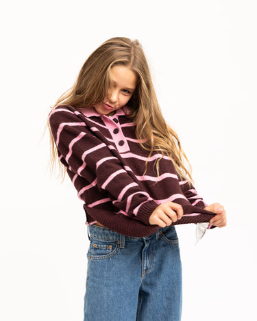 Ruby Polo Neck Knit GIRLS Orchid Smoke - Things I Like Things I Love