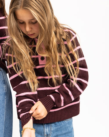 Ruby Polo Neck Knit GIRLS Orchid Smoke - Things I Like Things I Love
