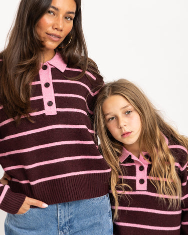 Ruby Polo Neck Knit GIRLS Orchid Smoke - Things I Like Things I Love