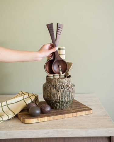 Salad Server Acacia Dark Brown - Things I Like Things I Love