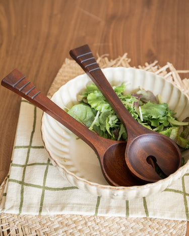 Salad Server Acacia Dark Brown - Things I Like Things I Love