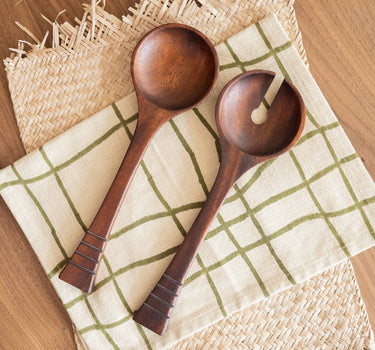 Salad Server Acacia Dark Brown - Things I Like Things I Love