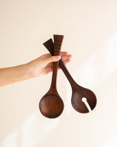 Salad Server Acacia Dark Brown - Things I Like Things I Love