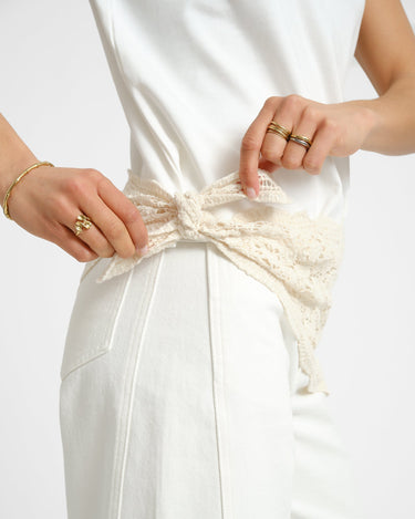 Scarf Crochet White - Things I Like Things I Love