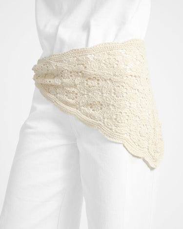 Scarf Crochet White - Things I Like Things I Love