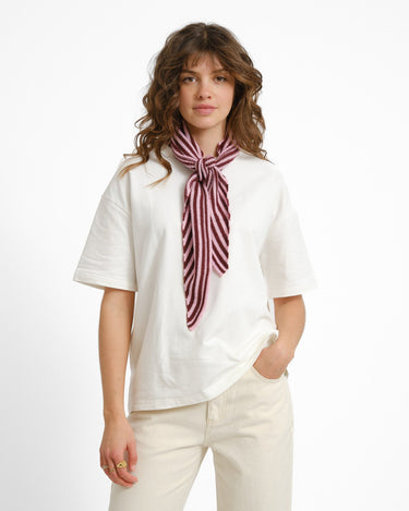 Scarf Kaia Stripe Bordeaux - Things I Like Things I Love