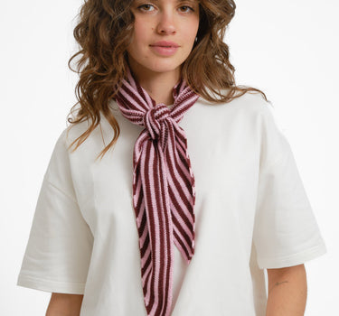 Scarf Kaia Stripe Bordeaux - Things I Like Things I Love