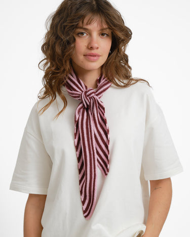 Scarf Kaia Stripe Bordeaux - Things I Like Things I Love