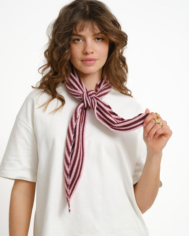 Scarf Kaia Stripe Bordeaux - Things I Like Things I Love