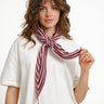 Scarf Kaia Stripe Bordeaux - Things I Like Things I Love