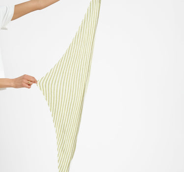 Scarf Kaia Stripe Light Green - Things I Like Things I Love