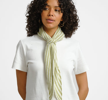 Scarf Kaia Stripe Light Green - Things I Like Things I Love