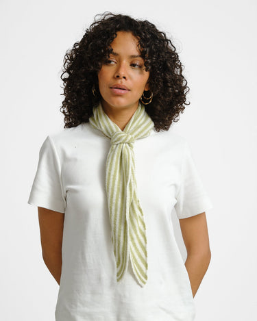 Scarf Kaia Stripe Light Green - Things I Like Things I Love