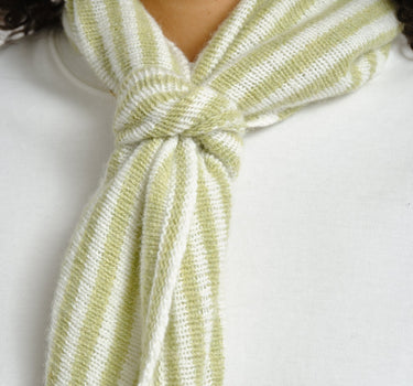 Scarf Kaia Stripe Light Green - Things I Like Things I Love