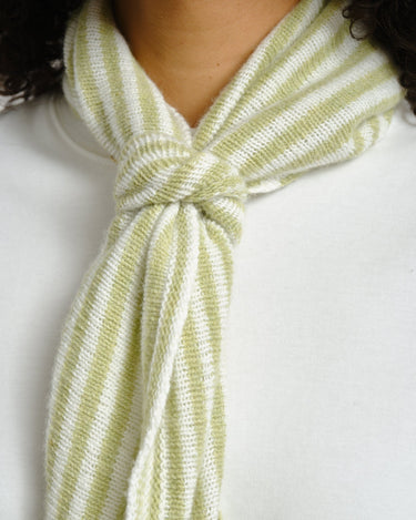Scarf Kaia Stripe Light Green - Things I Like Things I Love