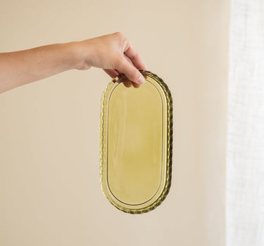Schaal Pear Glas Groen - Things I Like Things I Love
