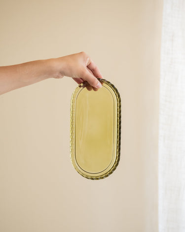 Schaal Pear Glas Groen - Things I Like Things I Love
