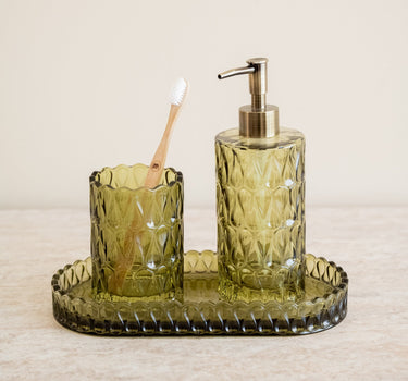 Schaal Pear Glas Groen - Things I Like Things I Love
