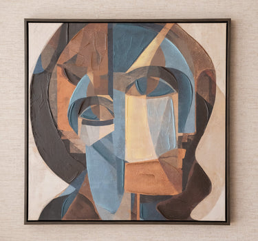 Schilderij Cubistisch Portret - Things I Like Things I Love