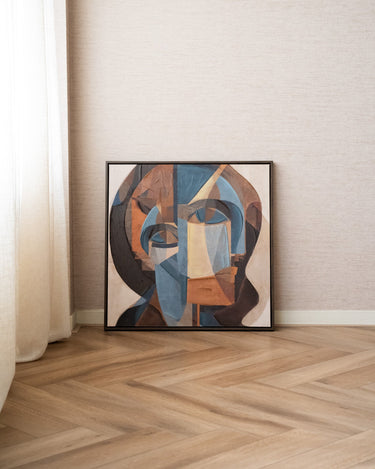 Schilderij Cubistisch Portret - Things I Like Things I Love