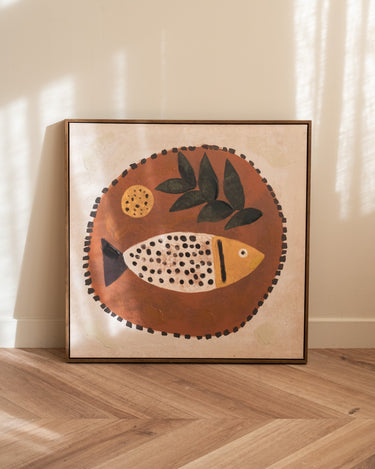 Schilderij Marino Bruin - Things I Like Things I Love