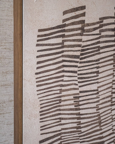 Schilderij Sketch Abstract Beige - Things I Like Things I Love