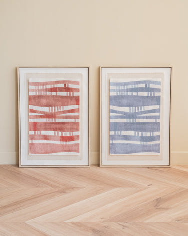 Schilderij Viva Rood/Blauw - Things I Like Things I Love