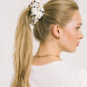 Scrunchie Polkadot Silky Wit - Things I Like Things I Love