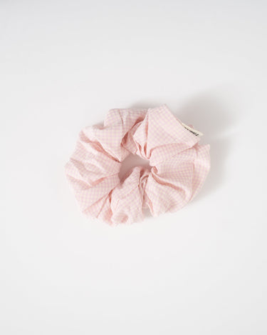 Scrunchie Small Check Light Pink - Things I Like Things I Love