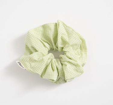 Scrunchie Small Check Lightgreen - Things I Like Things I Love