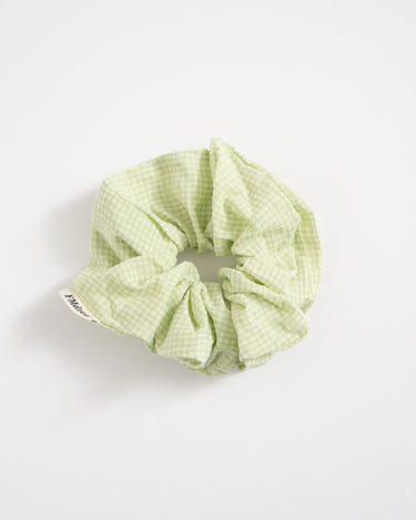 Scrunchie Small Check Lightgreen - Things I Like Things I Love