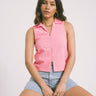 Selma Broderie Anglaise Zip Top Morning Glory - Things I Like Things I Love