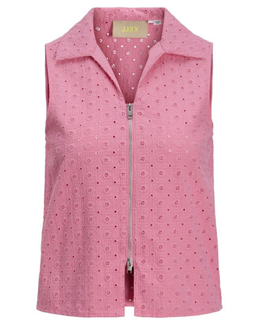Selma Broderie Anglaise Zip Top Morning Glory - Things I Like Things I Love
