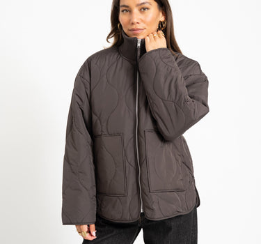 SERENA MID QUILTED JACKET Bracken - Things I Like Things I Love