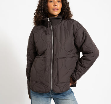 SERENA MID QUILTED JACKET Bracken - Things I Like Things I Love