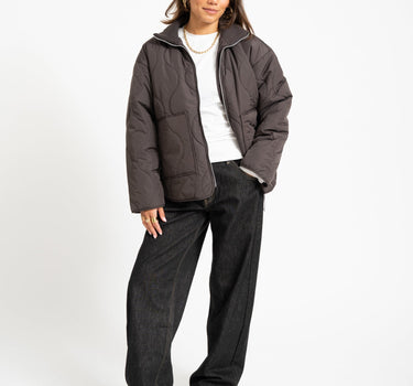 SERENA MID QUILTED JACKET Bracken - Things I Like Things I Love