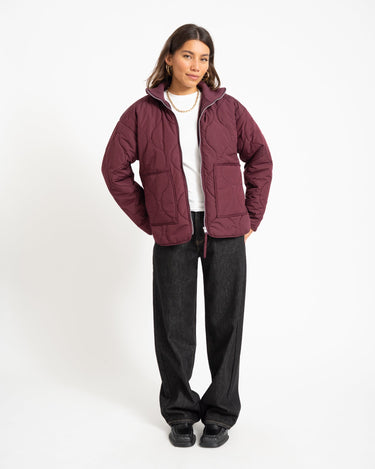 Serena Mid Quilted Jacket Winetasting - Things I Like Things I Love