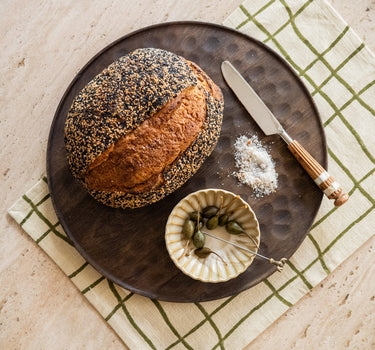 Serveerplank Artisan Rond Bruin - Things I Like Things I Love