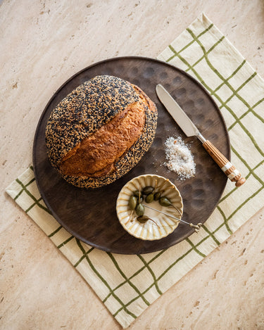 Serveerplank Artisan Rond Bruin - Things I Like Things I Love