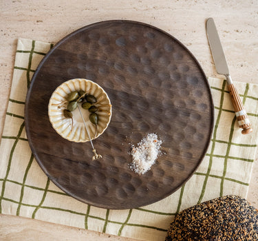 Serveerplank Artisan Rond Bruin - Things I Like Things I Love