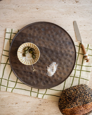 Serveerplank Artisan Rond Bruin - Things I Like Things I Love