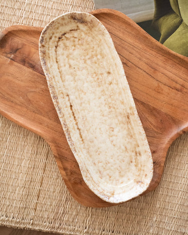 Serving Plate Mila Beige - Things I Like Things I Love