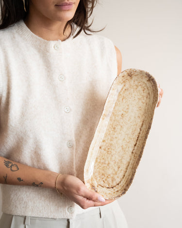 Serving Plate Mila Beige - Things I Like Things I Love