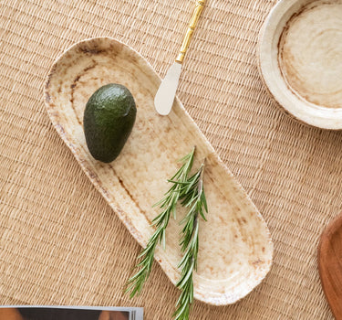 Serving Plate Mila Beige - Things I Like Things I Love