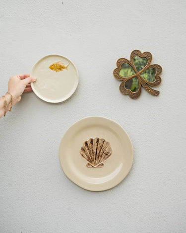 Serving Plate Shell Ceramic - Things I Like Things I Love