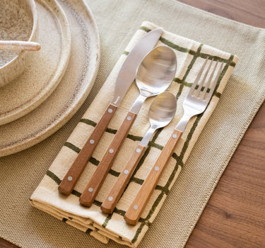 SET OF 16 - HKLIVING Cutlery Set Wood - Things I Like Things I Love