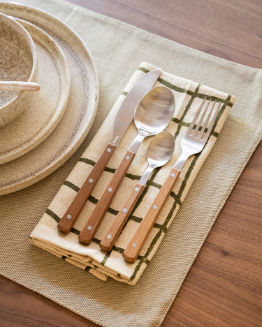 SET OF 16 - HKLIVING Cutlery Set Wood - Things I Like Things I Love