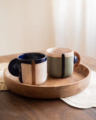 SET OF 2 - Bloomingville Hand - Painted Mug Bolivia - Things I Like Things I Love