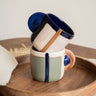 SET OF 2 - Bloomingville Hand - Painted Mug Bolivia - Things I Like Things I Love