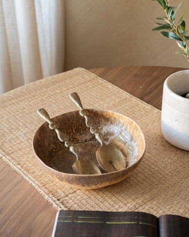 SET OF 2 - Bloomingville Salad Servers Edi Brass - Things I Like Things I Love